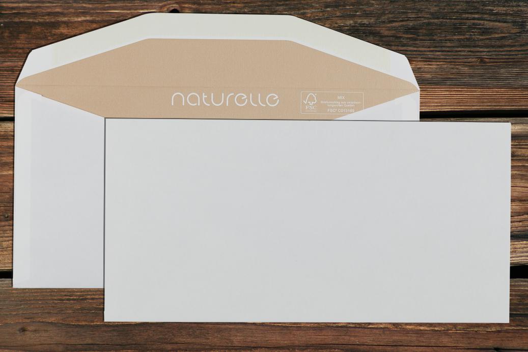 Kuvertierhüllen C6/5 114x229 mm Nassklebend Cremeweiß 90 g/qm